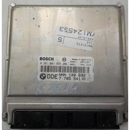 ECU Rover 75, 2.0CDTI - Bosch 0 281 001 895, 0281001895, DDE 7785541, 28RTE522, NNN100692, EDC15 C4